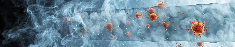 An abstract rendering of air contaminants