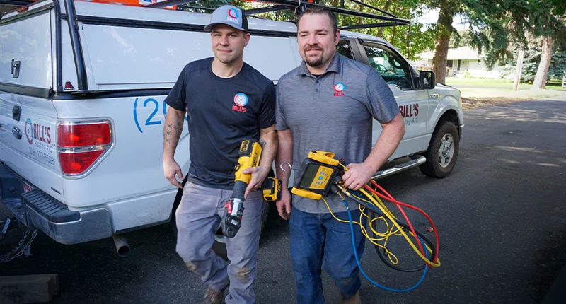 Technicians arrive to help in comparing different air conditioners with various SEER ratings