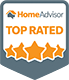 The Home Advisor Top Rated badge awarded to Bills Heating and AC for being the highest rated HVAC contractor in their area.